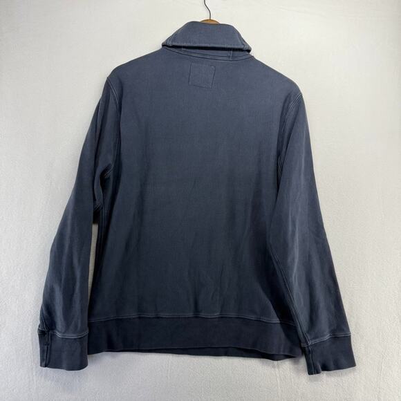 J Crew Sweatshirt Men's Blue Navy French Terry Shawl Collar Pullover Preppy y2k - Picture 8 of 12